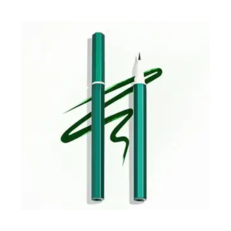 Зеленая быстросохнущая стойкая жидкая подводка для глаз